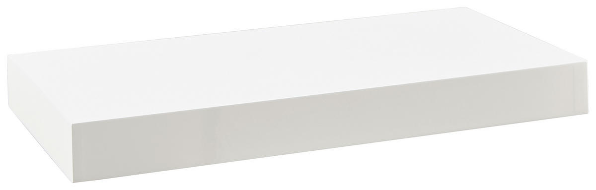 WANDBOARD Weiß Hochglanz  - Weiß Hochglanz, Basics, Holzwerkstoff (50/5/25cm) - Xora