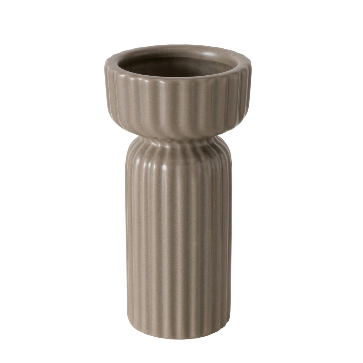 VASE  - Grau, Basics, Keramik (7/14cm) - Ambia Home