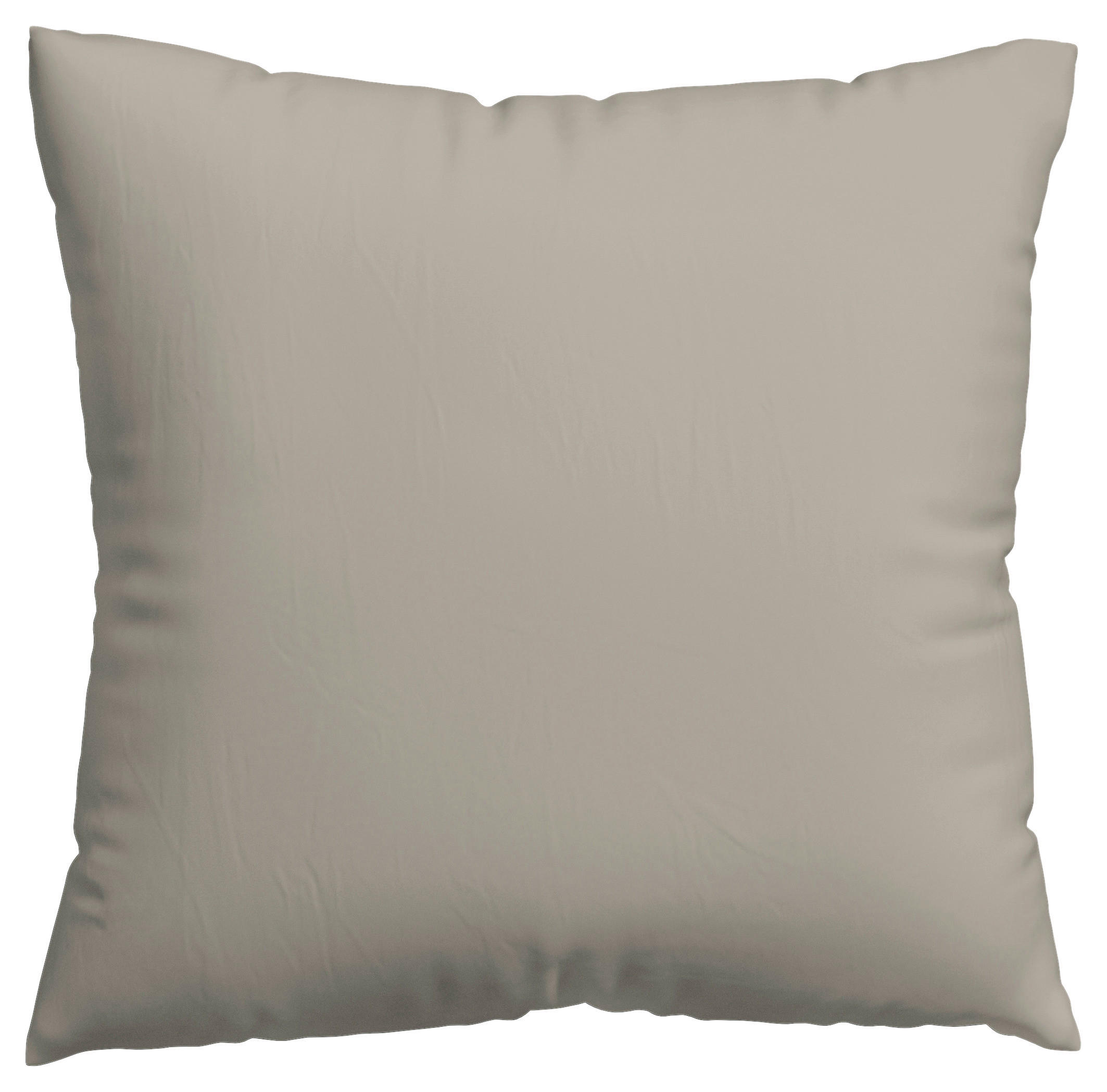 KISSENHÜLLE EASY JERSEY 40/40 cm  - Taupe, Basics, Textil (40/40cm) - Schlafgut