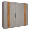DREHTÜRENSCHRANK 251,9/223,3/62 cm 5-türig Hellgrau, Wildeiche  - Wildeiche/Hellgrau, Design, Holz/Holzwerkstoff (251,9/223,3/62cm) - Dieter Knoll