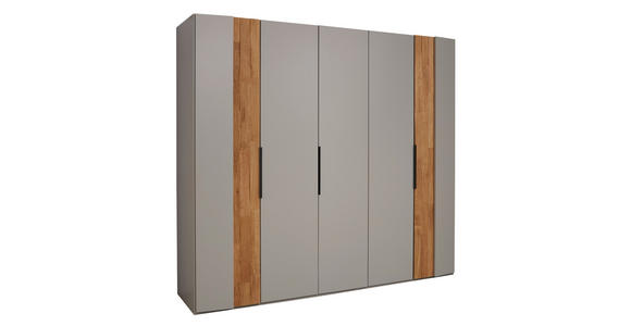 DREHTÜRENSCHRANK 251,9/223,3/62 cm 5-türig Hellgrau, Wildeiche  - Wildeiche/Hellgrau, Design, Holz/Holzwerkstoff (251,9/223,3/62cm) - Dieter Knoll