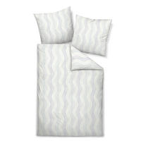 BETTWÄSCHE MILANO Makosatin 155/220 cm  - Hellblau, Basics, Textil (155/220cm) - Janine