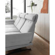 ECKSOFA  in Flachgewebe Creme  176-217/279-327 cm  - Creme/Schwarz, Design, Textil/Metall (176-217/279-327cm) - Dieter Knoll