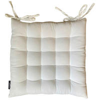 PODUŠKA NA ŽIDLI, 38/38/4 cm - bílá, Basics, textil (38/38/4cm) - Novel