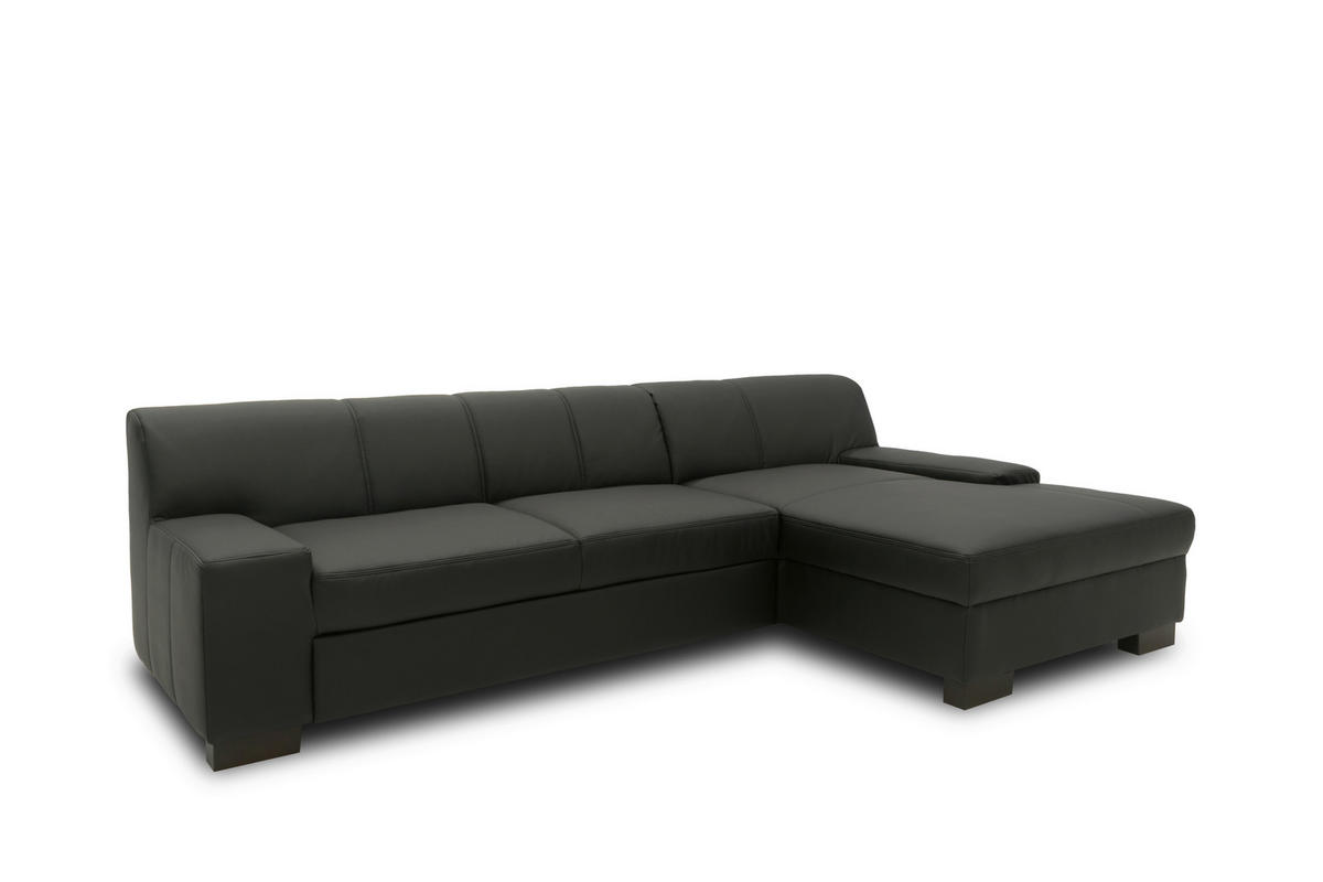 Freisteller von MID.YOU ECKSOFA Schwarz Lederlook.