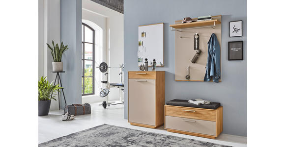 GARDEROBE 5-teilig  in 160/195/40 cm  - Taupe/Eichefarben, Design, Holz/Holzwerkstoff (160/195/40cm) - Novel