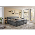 FAMILIENBOXSPRINGBETT - Dunkelgrau/Schwarz, LIFESTYLE, Kunststoff/Textil (240/200cm) - Esposa