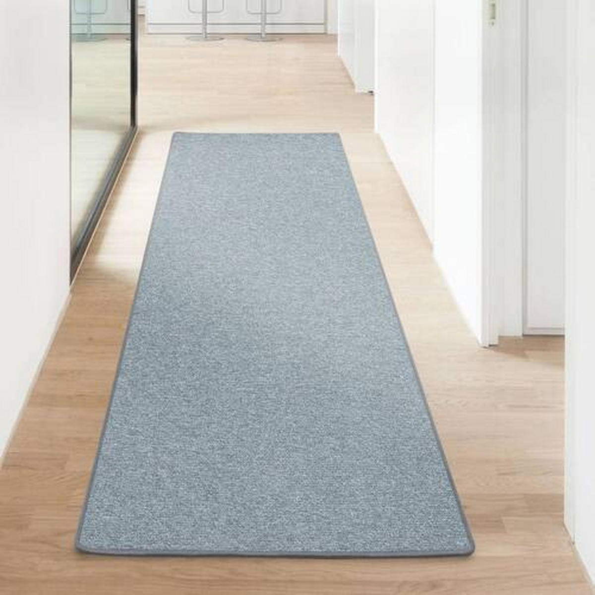 LÄUFER 80/250 cm London Grau  - Grau, Basics, Kunststoff/Textil (80/250cm)