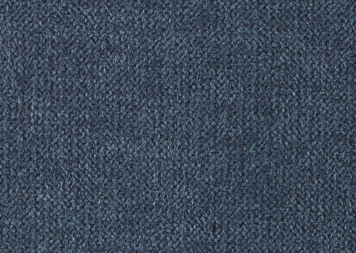 ECKSOFA in Chenille Dunkelblau  240/308 cm  - Schwarz/Dunkelblau, Design, Textil/Metall (240/308cm) - Xora