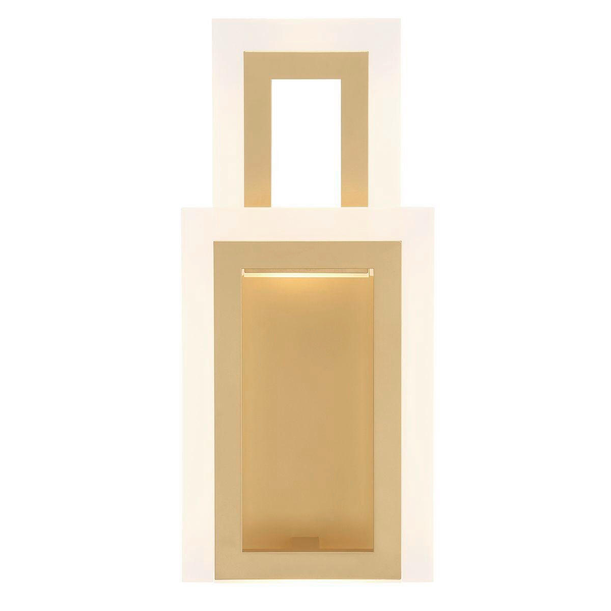 LED-WANDLEUCHTE - Goldfarben, Design, Kunststoff/Metall (40,6/17,6/10,2cm) - Elstead Lighting