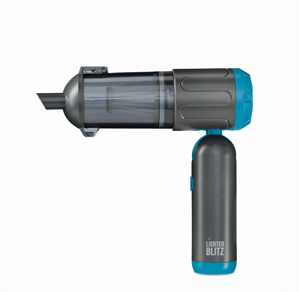 AKKU-HANDSTAUBSAUGER  - Blau/Grau, Basics, Kunststoff (21,5/6,5/20,8cm) - Lichterblitz