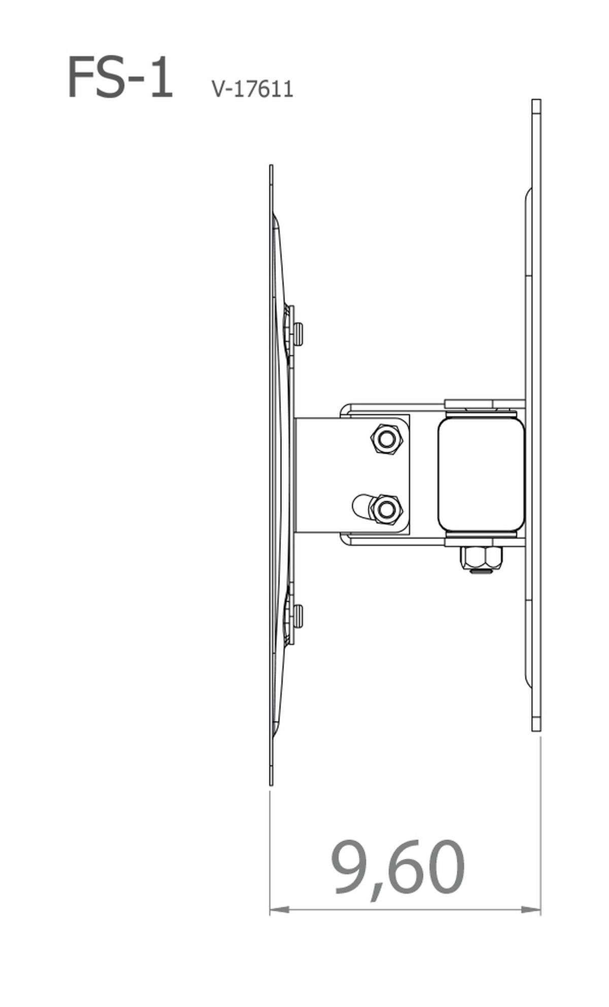 TV-WANDHALTER 37 Zoll  - Silberfarben, KONVENTIONELL, Metall (24,33/22/9,6cm) - MID.YOU
