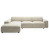ECKSOFA in Cord Naturfarben  - Schwarz/Naturfarben, Design, Kunststoff/Textil (189/300cm) - Pure Home Lifestyle