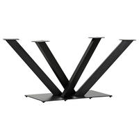 TISCHGESTELL Schwarz   - Schwarz, Design, Metall (150/70/73cm) - Landscape