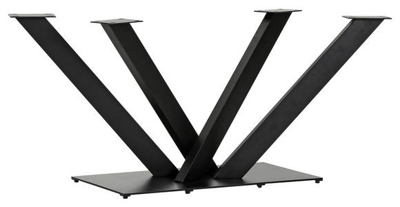 TISCHGESTELL Schwarz   - Schwarz, Design, Metall (150/70/73cm) - Landscape