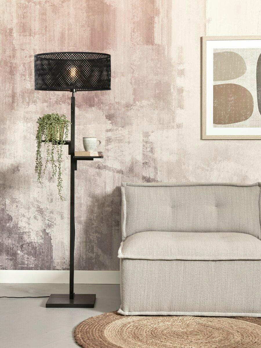STOJACÍ LAMPA, 50/50/158 cm - černá, Trend (50/50/158cm) - Good & Mojo