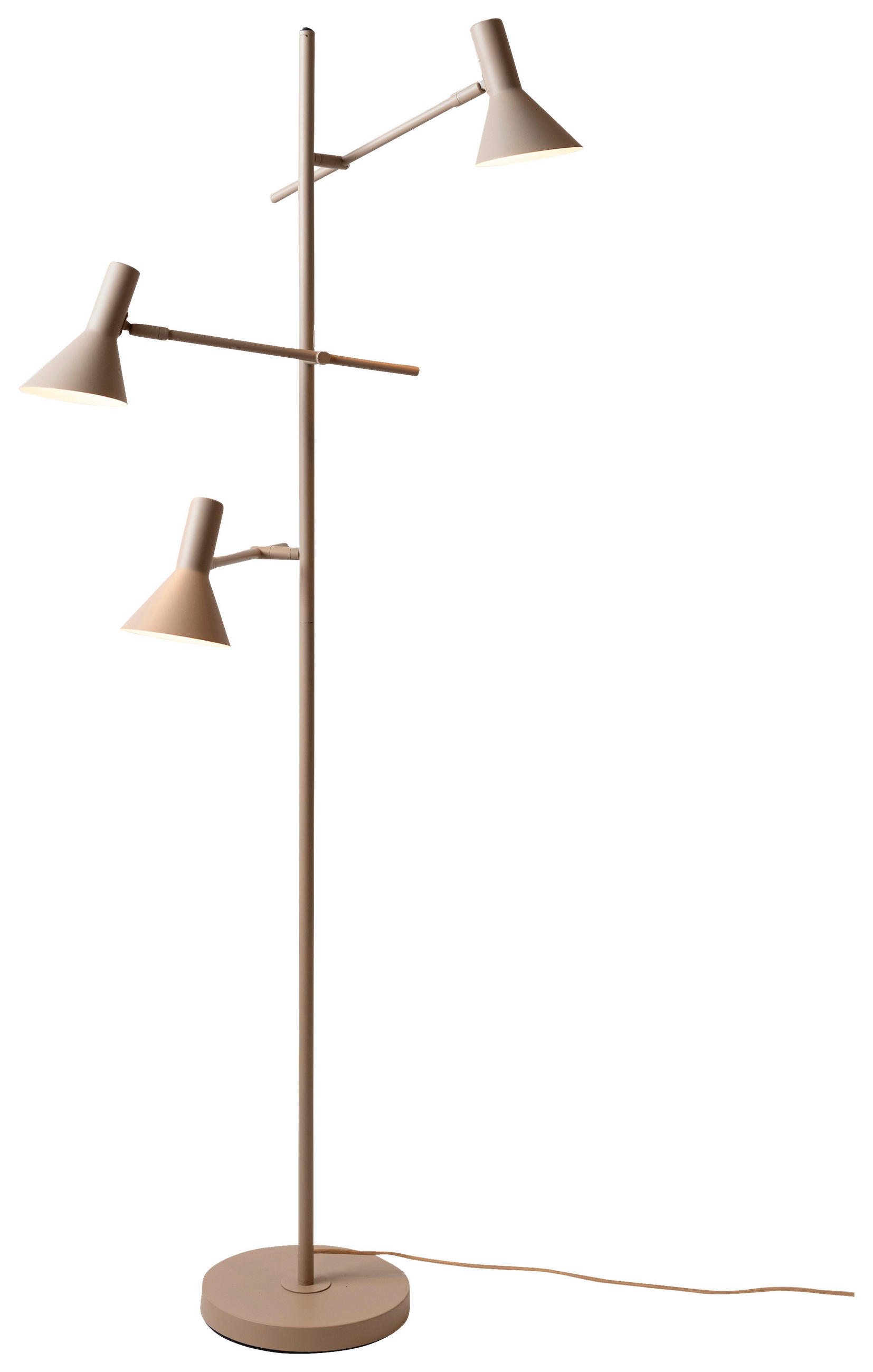 STEHLEUCHTE - Sandfarben, Design, Metall (59/44/171cm) - It's about Romi