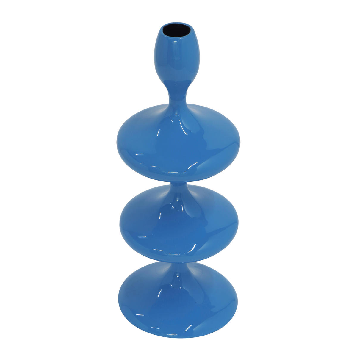STABKERZENHALTER - Blau, Basics, Metall (11/28/11cm)