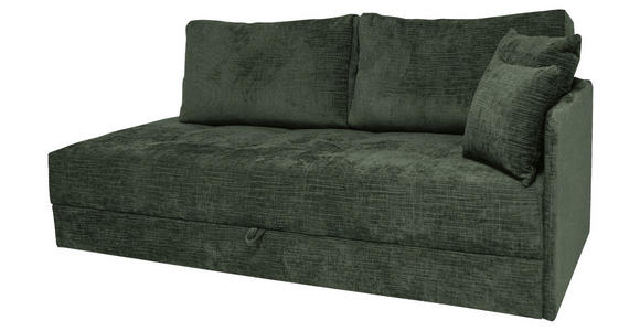 LIEGE Velours Grün  - Schwarz/Grün, KONVENTIONELL, Kunststoff/Textil (205/80/95cm) - Xora