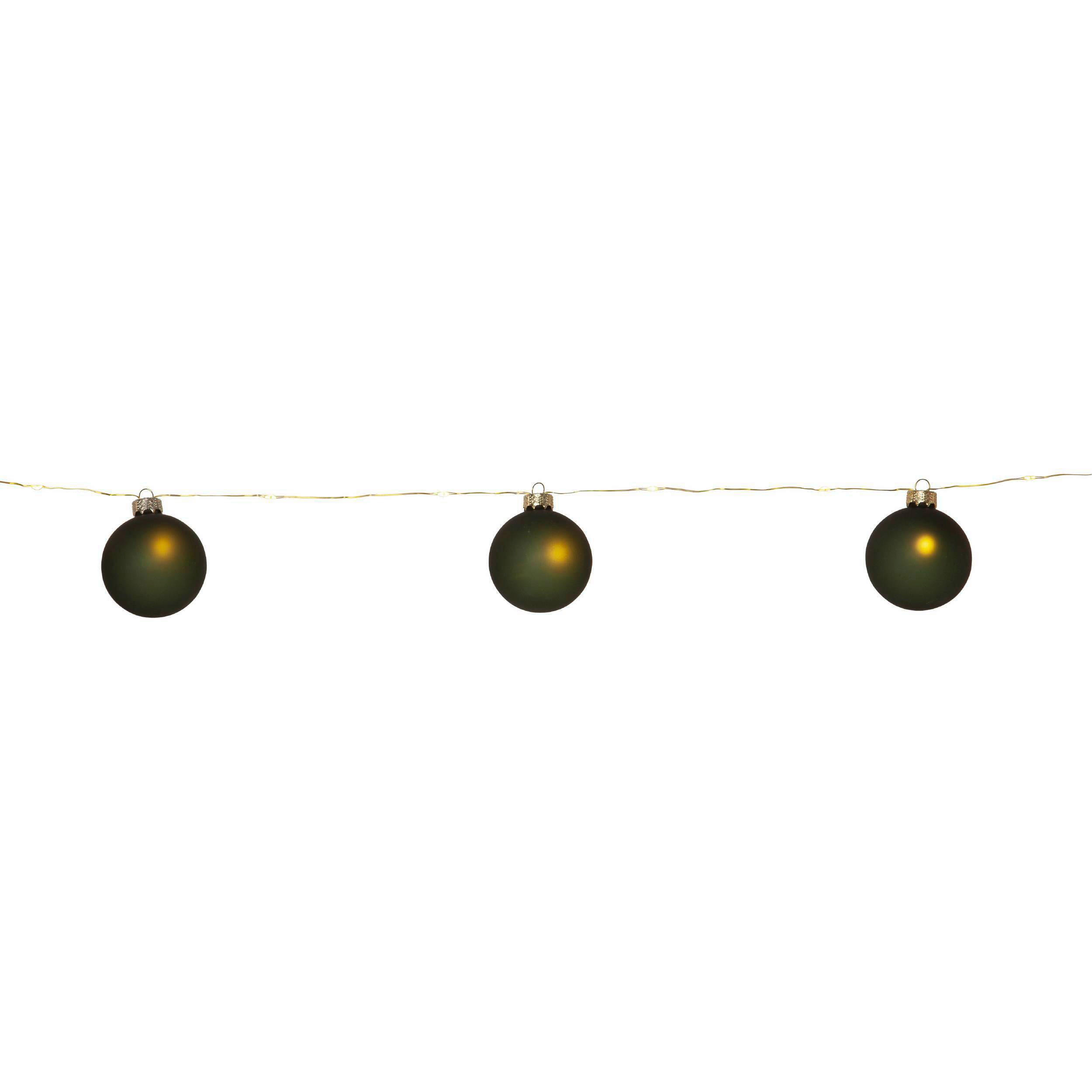 LICHTERKETTE  - Transparent/Goldfarben, Basics, Kunststoff/Metall (160/6/6cm) - Eglo