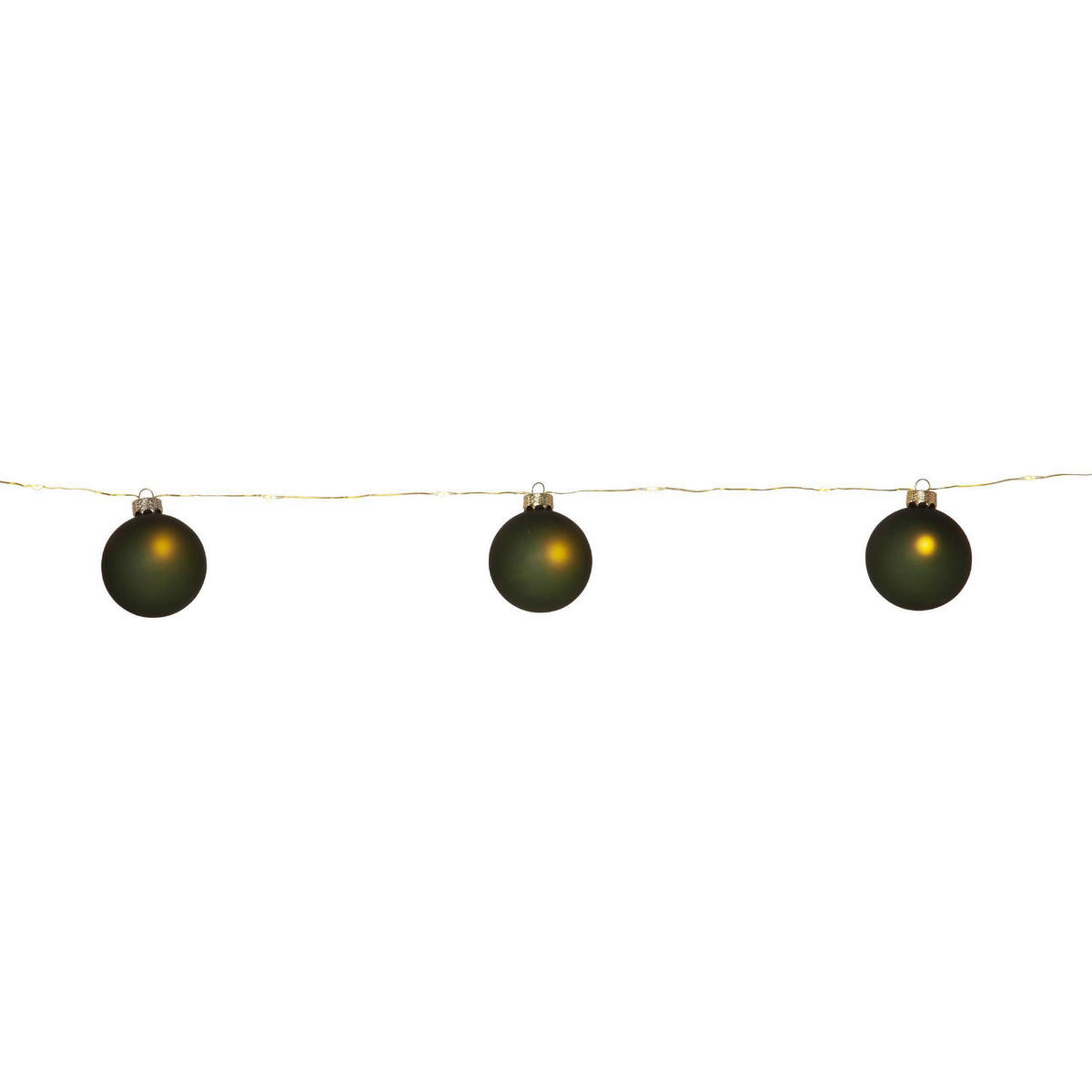 LICHTERKETTE  - Transparent/Goldfarben, Basics, Kunststoff/Metall (160/6/6cm) - Eglo