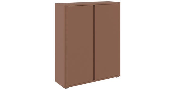 SCHUHSCHRANK 97,5/120/33,8 cm - Terracotta, Design, Holzwerkstoff/Kunststoff (97,5/120/33,8cm) - Xora