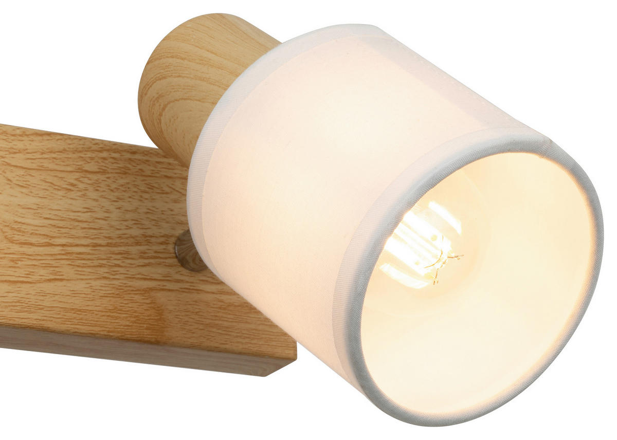 DECKENLEUCHTE    41/11,5/12,5 cm  - Weiß, Trend, Textil/Metall (41/11,5/12,5cm) - Novel