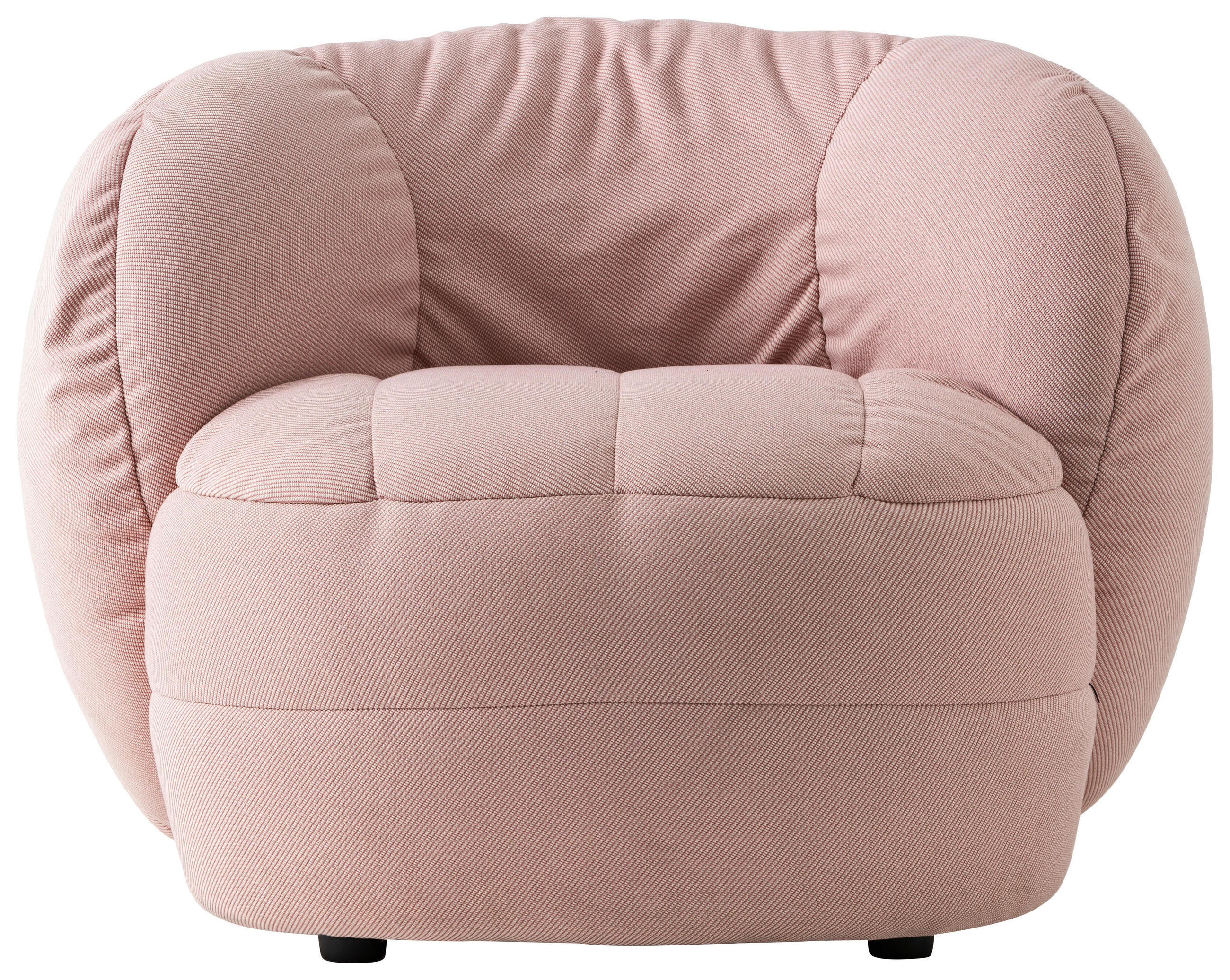SESSEL Struktur Rosa    - Schwarz/Rosa, Design, Textil (96/76/91cm) - Connubia 