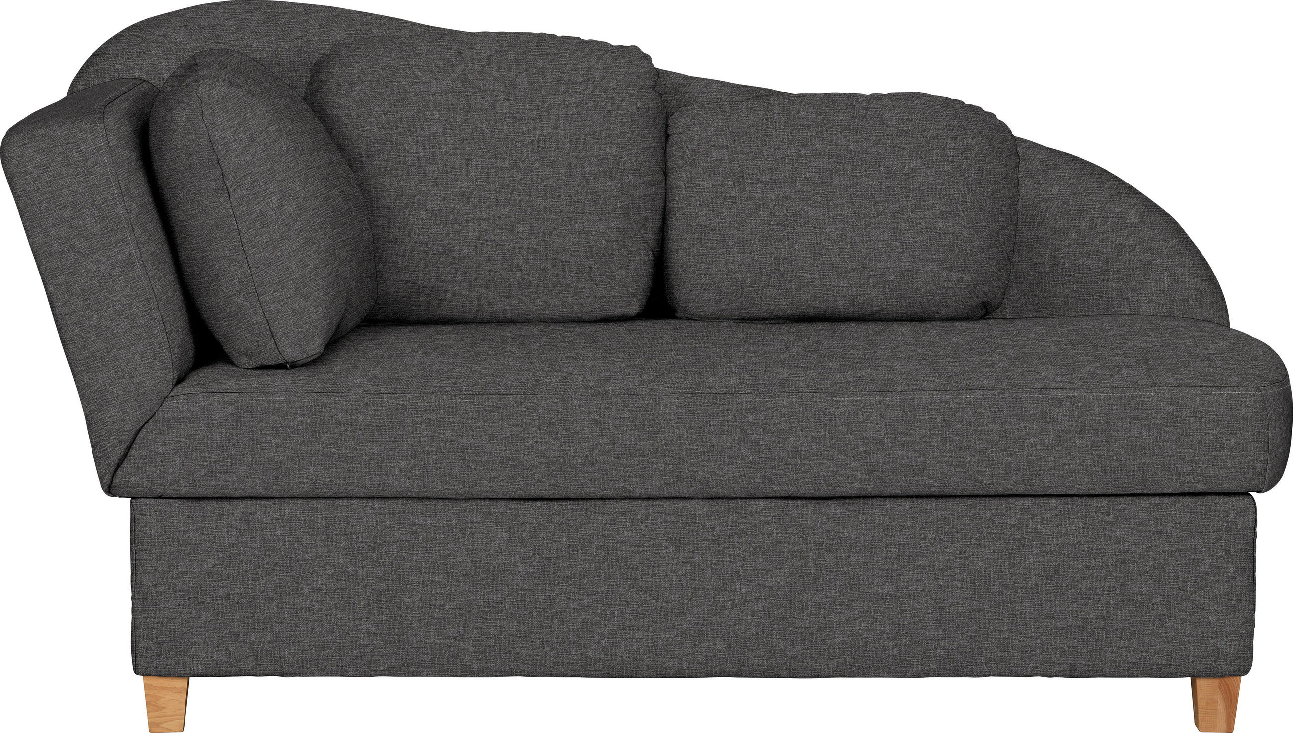 LIEGE in Flachgewebe Anthrazit  - Anthrazit, Lifestyle, Holz/Textil (85/97/180cm) - Novel
