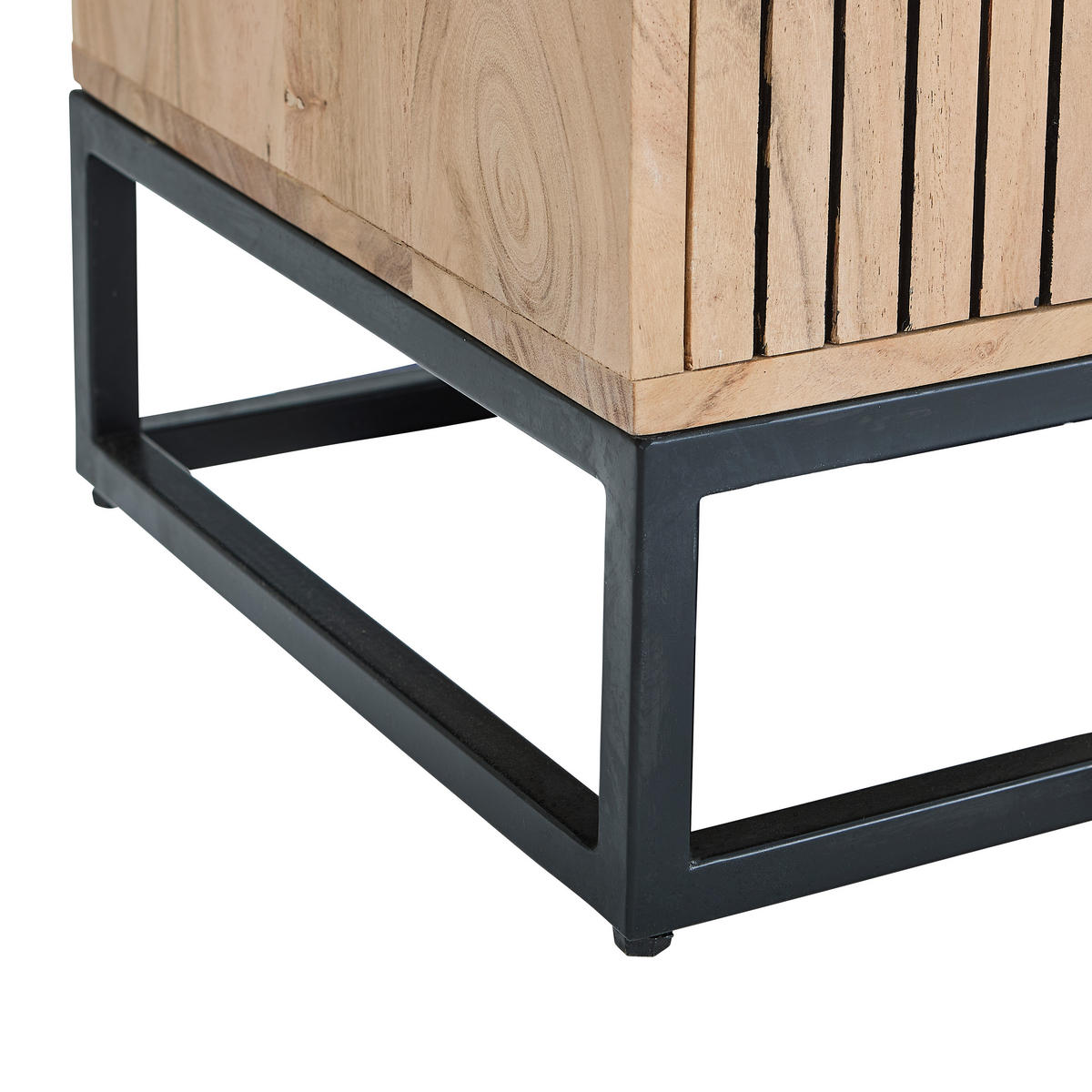 LOWBOARD  160/55/40 cm 1 Schublade(n) stehend  - Schwarz/Akaziefarben, Design, Holz/Metall (160/55/40cm) - Livetastic