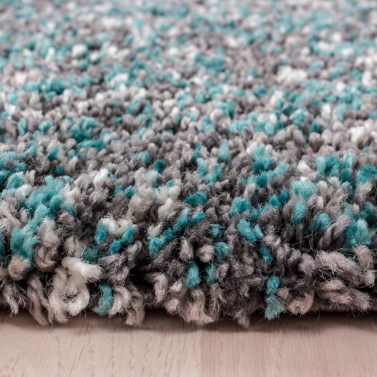 HOCHFLORTEPPICH 80/80 cm Enjoy Blau  - Blau, KONVENTIONELL, Textil (80/80cm) - Novel