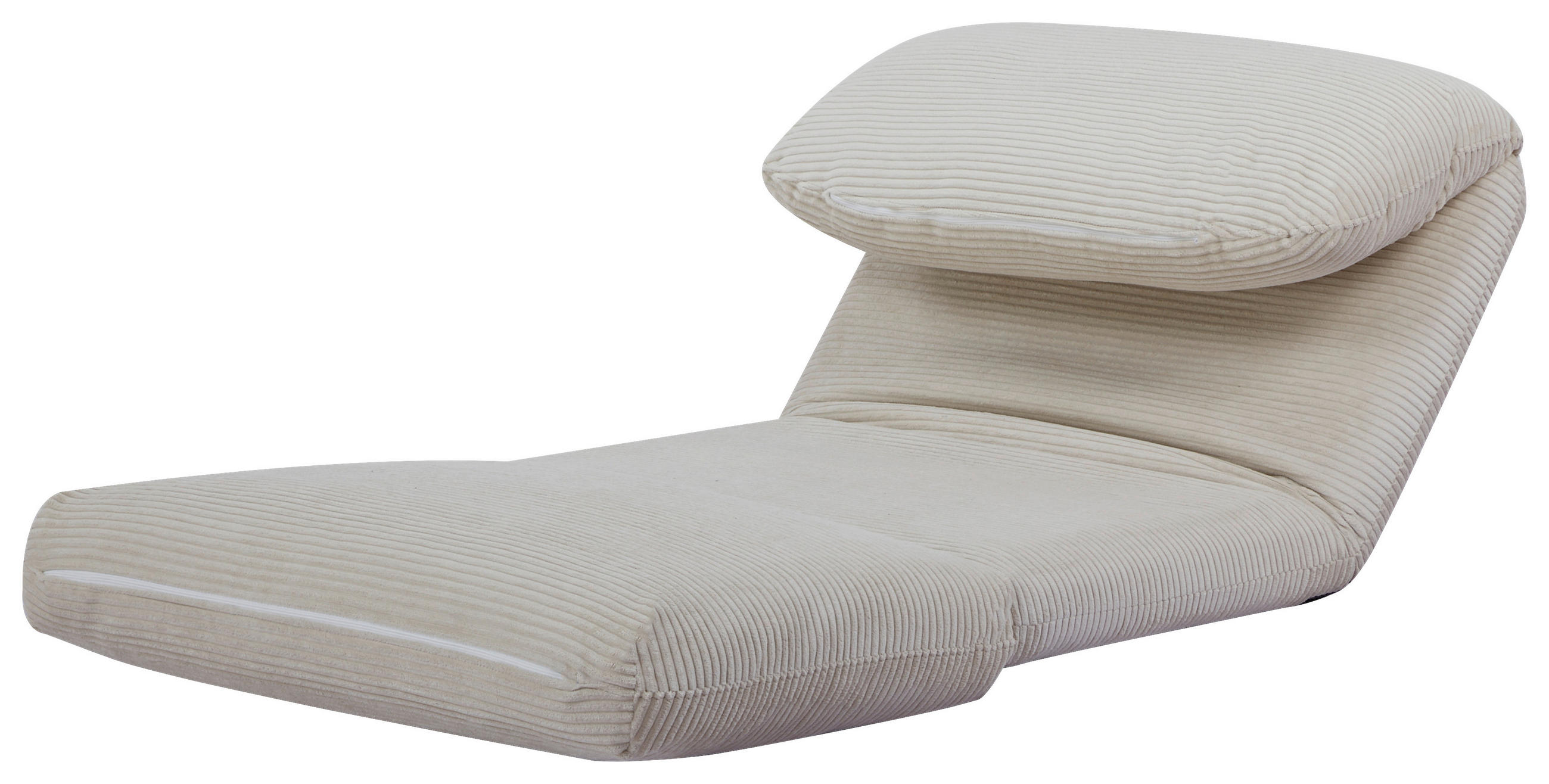 BÄDDFÅTÖLJ i manchester beige  - beige, Design, metall/textil (82/58/78cm) - Livetastic