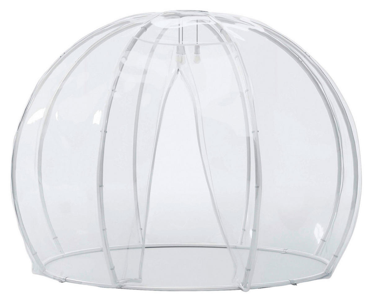 PAVILLON 303/230/303 cm Aluminium  - Transparent/Silberfarben, Basics, Kunststoff/Metall (303/230/303cm)