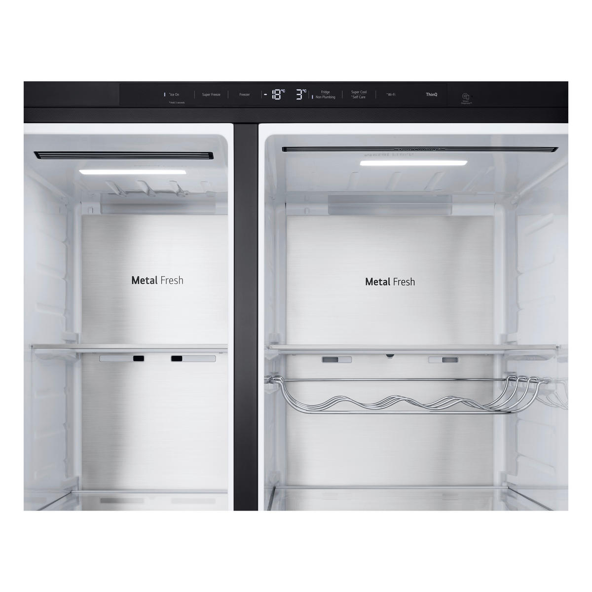 SIDE-BY-SIDE 92,5/179/73,1 cm GSLE91EVAB  - Schwarz, Basics, Metall (92,5/179/73,1cm) - LG
