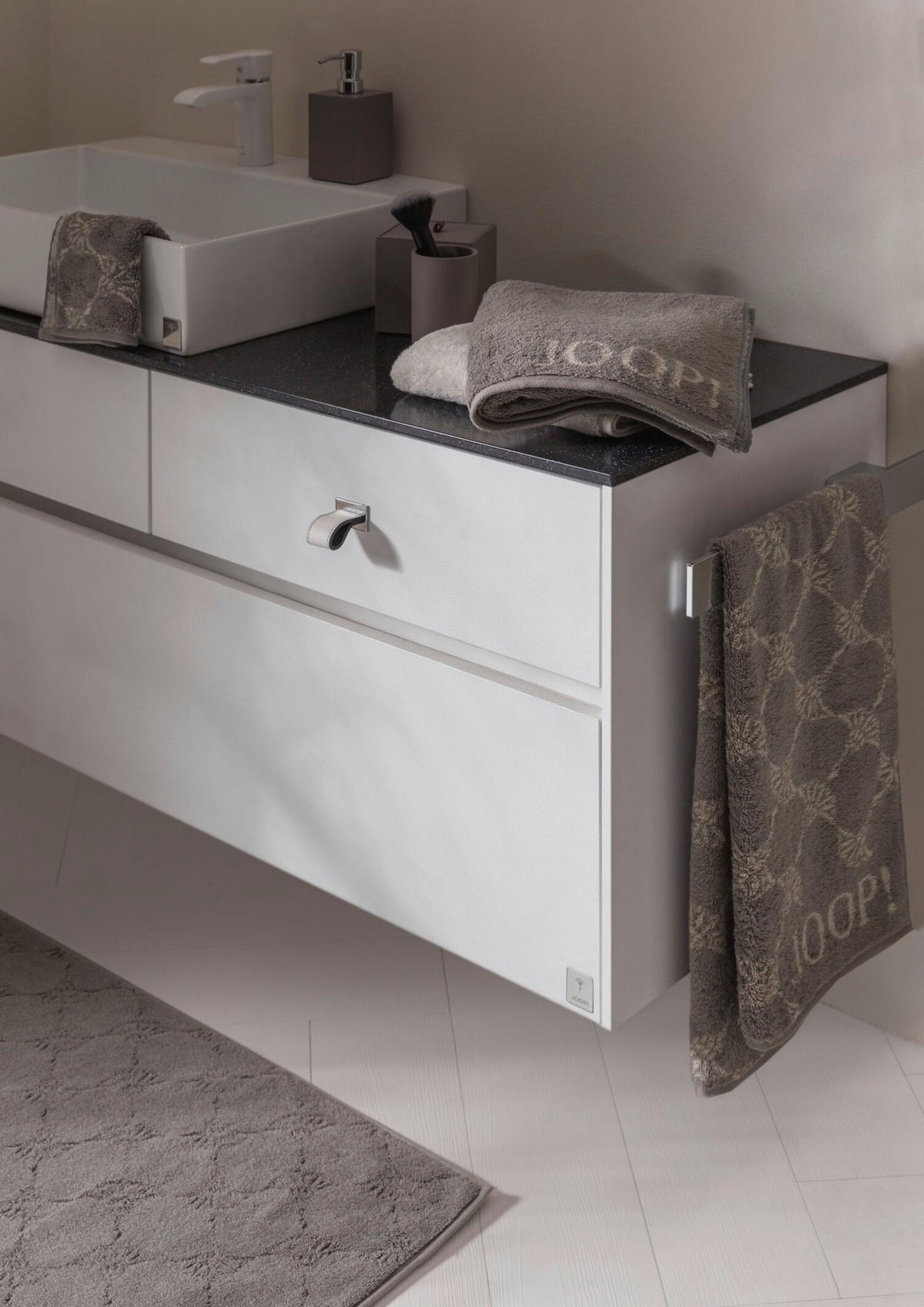 UTERÁK NA RUKY, 50/100 cm, grafitová - grafitová, Design, textil (50/100cm) - Joop!