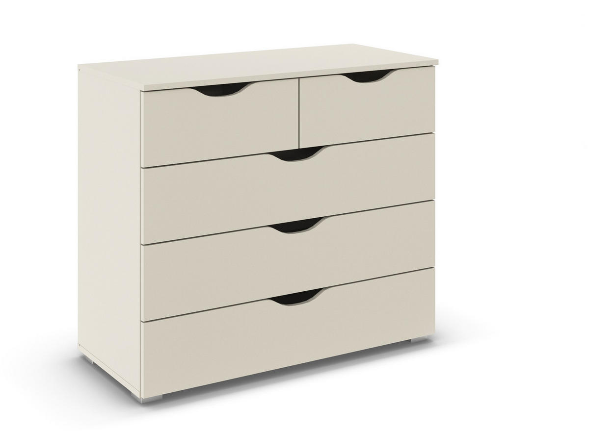 KOMMODE 93/81/42 cm  in Champagner  - Champagner/Silberfarben, Basics, Holzwerkstoff (93/81/42cm) - Boxxx