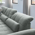ECKSOFA  in Flachgewebe Mintgrau  204/341 cm  - Mintgrau/Schwarz, Design, Textil/Metall (204/341cm) - Xora