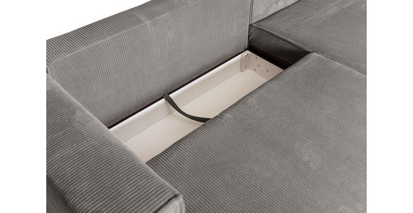 ECKSOFA Mokka Cord - Braun/Mokka, KONVENTIONELL, Holz/Textil (230/190cm) - Carryhome