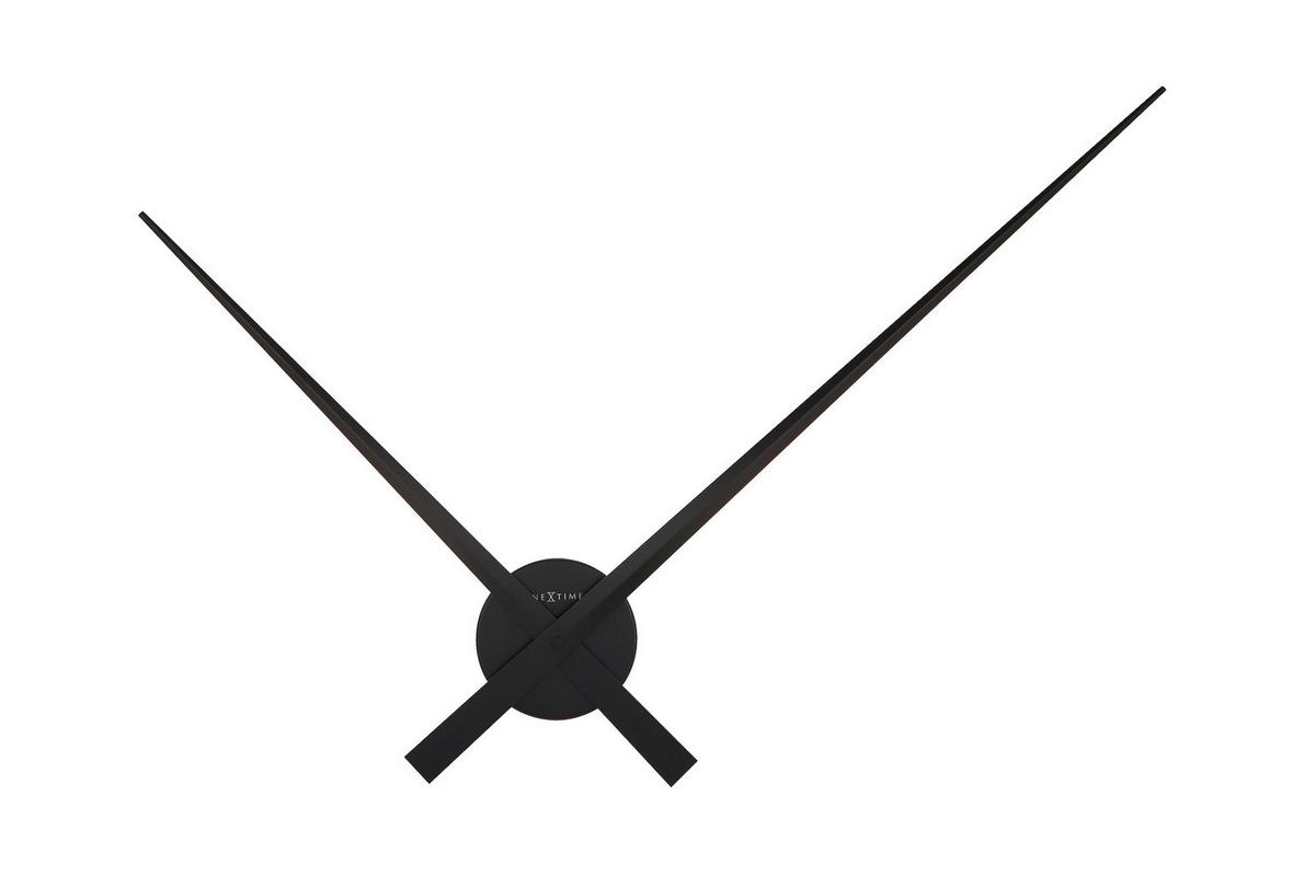 WANDUHR Schwarz 85/85/4,5 cm  - Schwarz, Basics, Metall (85/85/4,5cm)