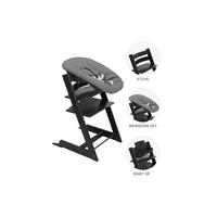 SET ZA STOLČEK ZA HRANJENJE  Tripp Trapp Bundles  87/65/46 cm         črna  - črna, Basics, les (87/65/46cm) - Stokke