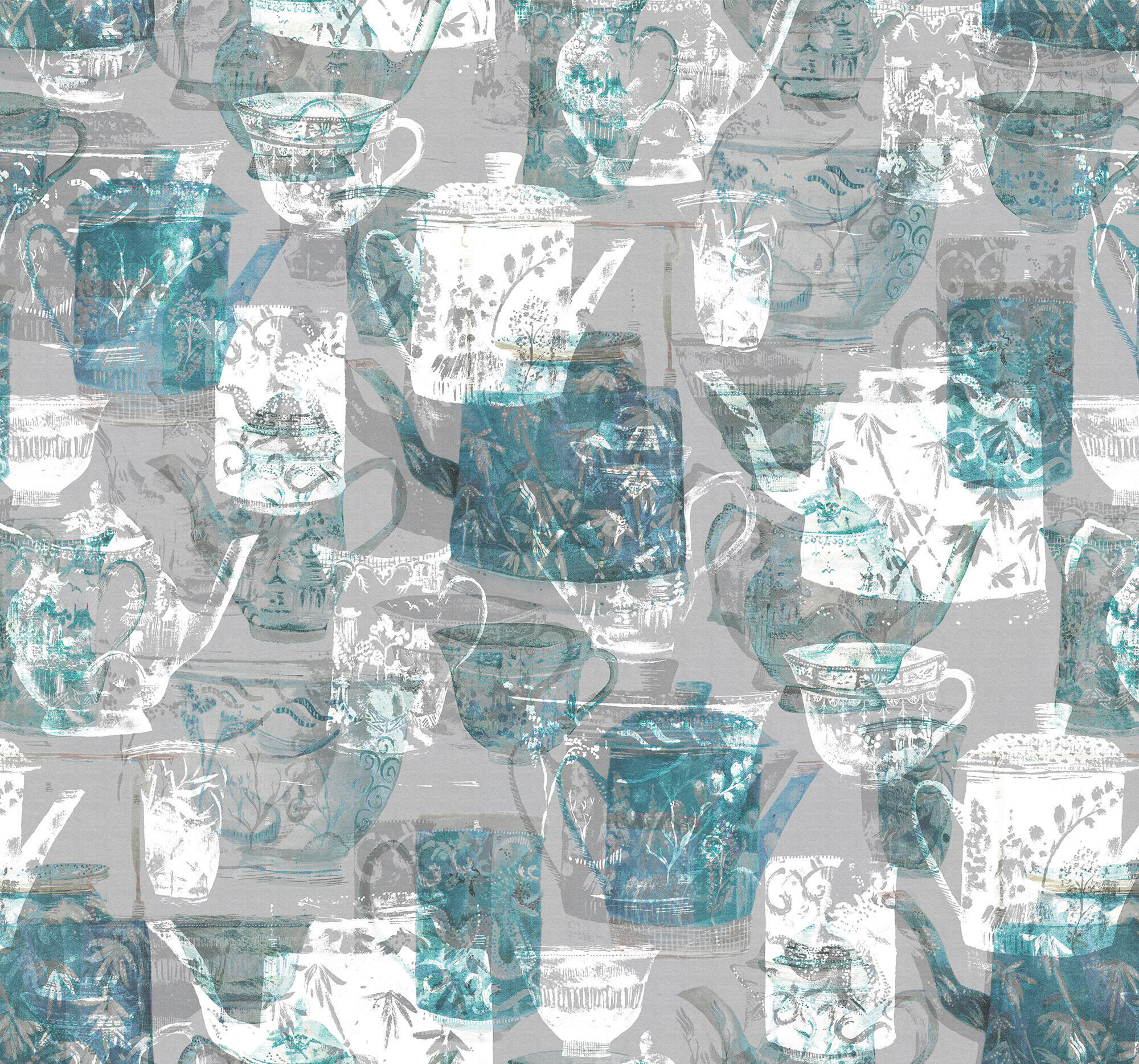 FOTOTAPETE  - Blau/Weiß, Trend (300/280cm) - Xora