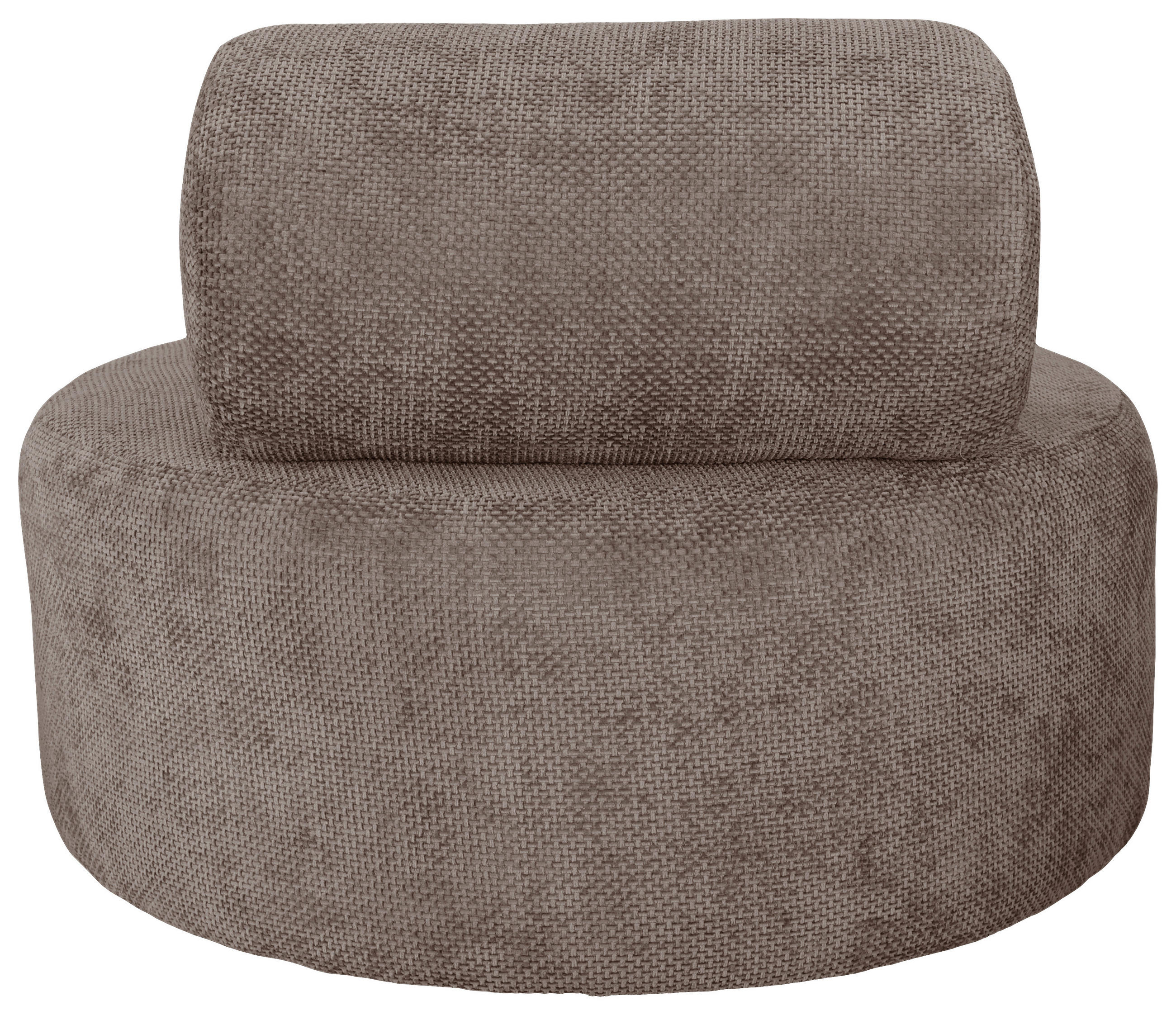 SESSEL in Struktur Hellbraun  - Hellbraun/Schwarz, Basics, Textil/Metall (88/70/88cm) - Livetastic