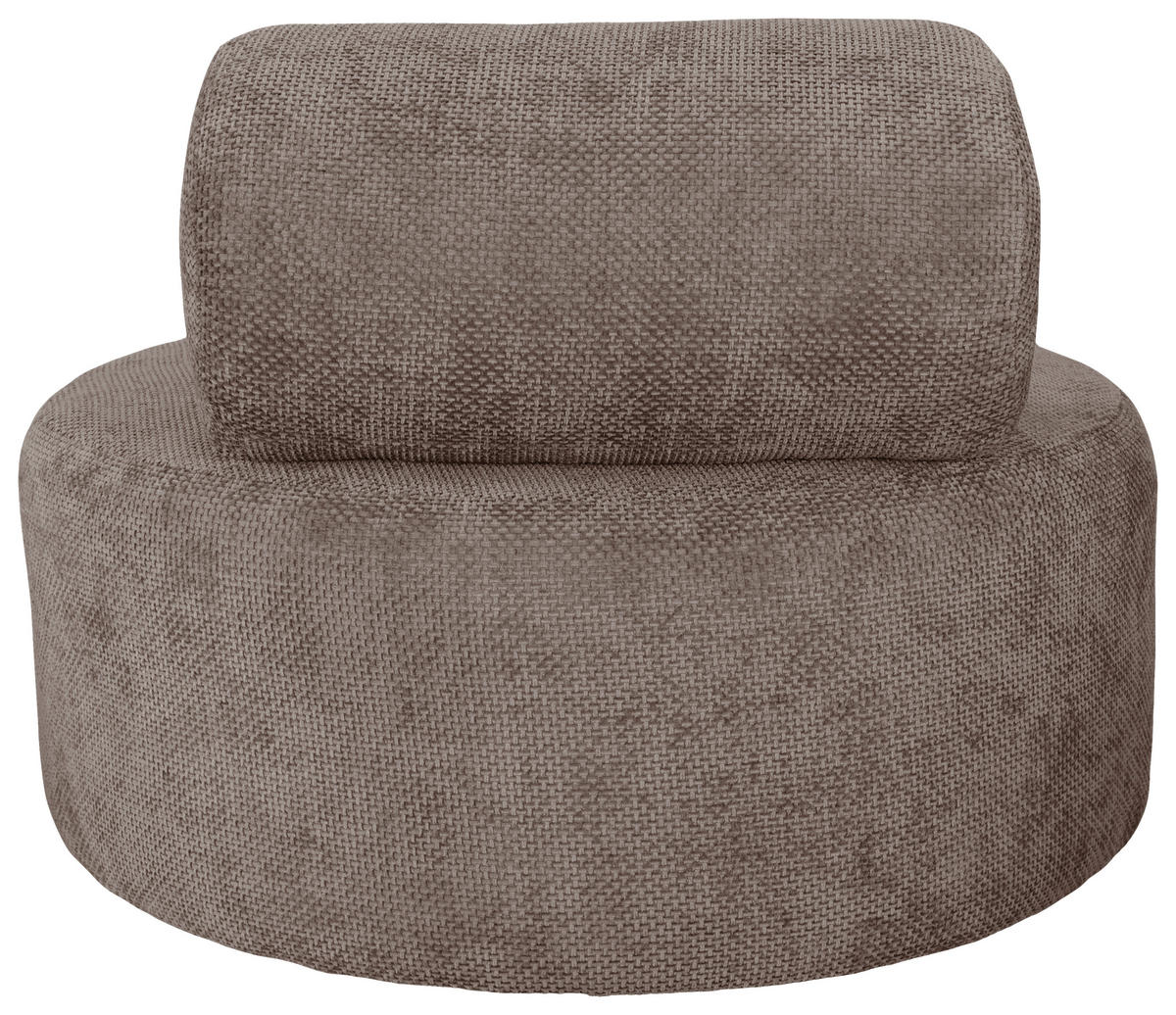 SESSEL in Struktur Hellbraun  - Hellbraun/Schwarz, Basics, Textil/Metall (88/70/88cm) - Livetastic