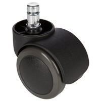 DREHSTUHLROLLE 5-teilig  - Schwarz, Basics, Kunststoff/Metall (5,2/6/5cm) - MID.YOU