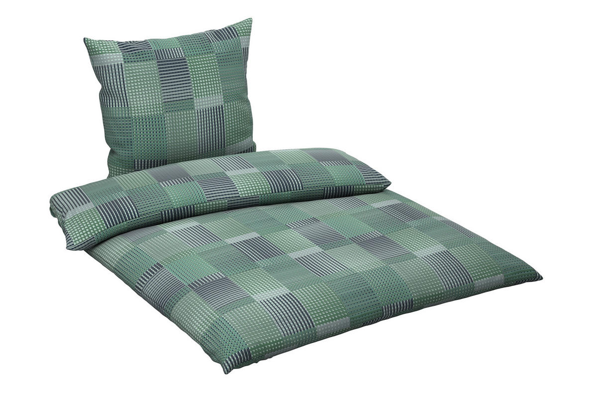 BETTWÄSCHE Flanell 200/200 cm  - Grün, Textil (200/200cm) - Novel