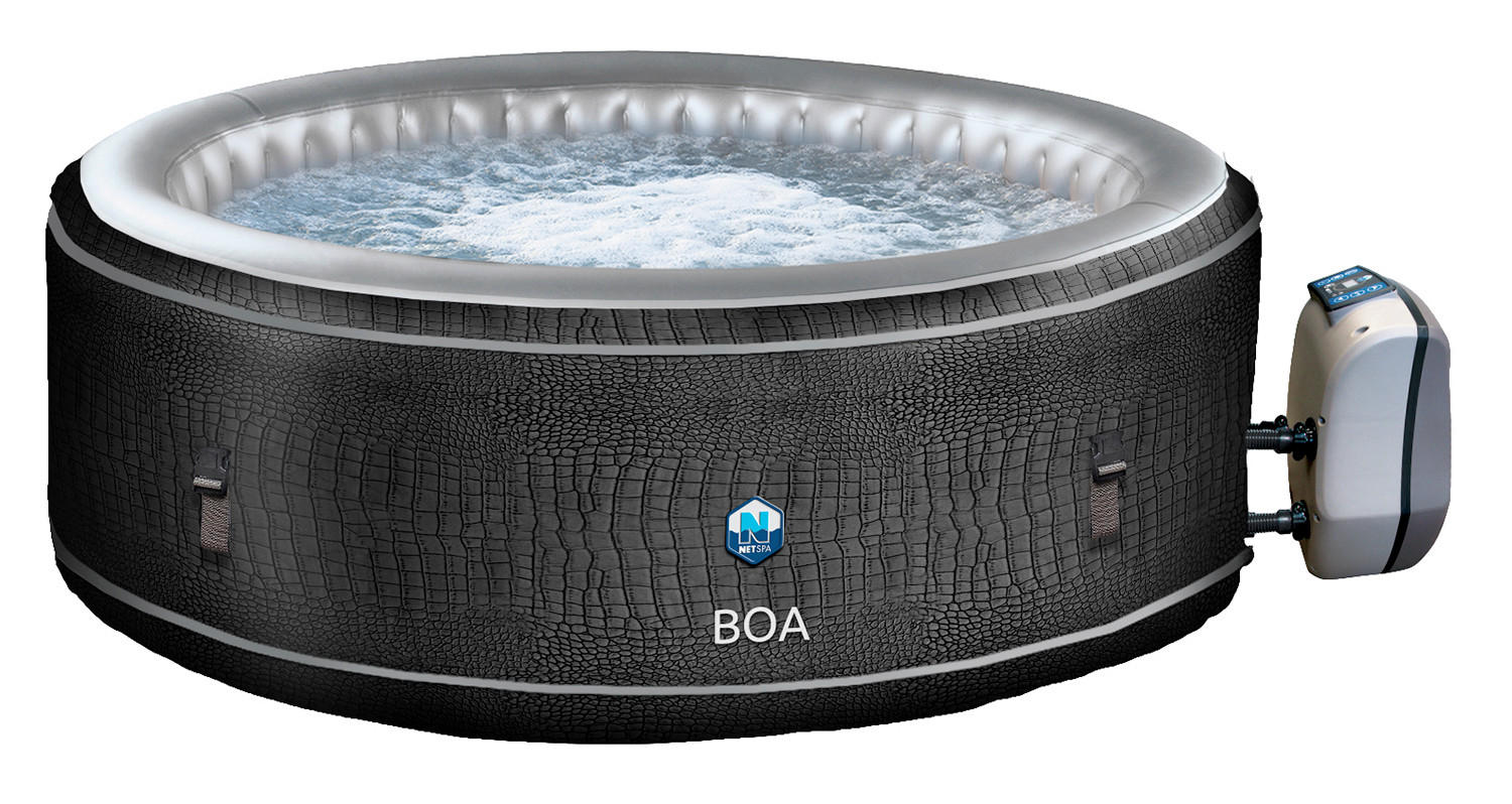 WHIRLPOOL 195/70 cm  - Schwarz/Grau, Basics, Kunststoff/Metall (195/70cm)