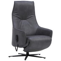 RELAXSESSEL in Leder Anthrazit  - Anthrazit, Design, Leder/Metall (70/112/85cm) - Himolla Komfortklass