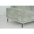 ECKSOFA  in Chenille Mintgrün  307/243 cm  - Schwarz/Mintgrün, Design, Textil/Metall (307/243cm) - Xora