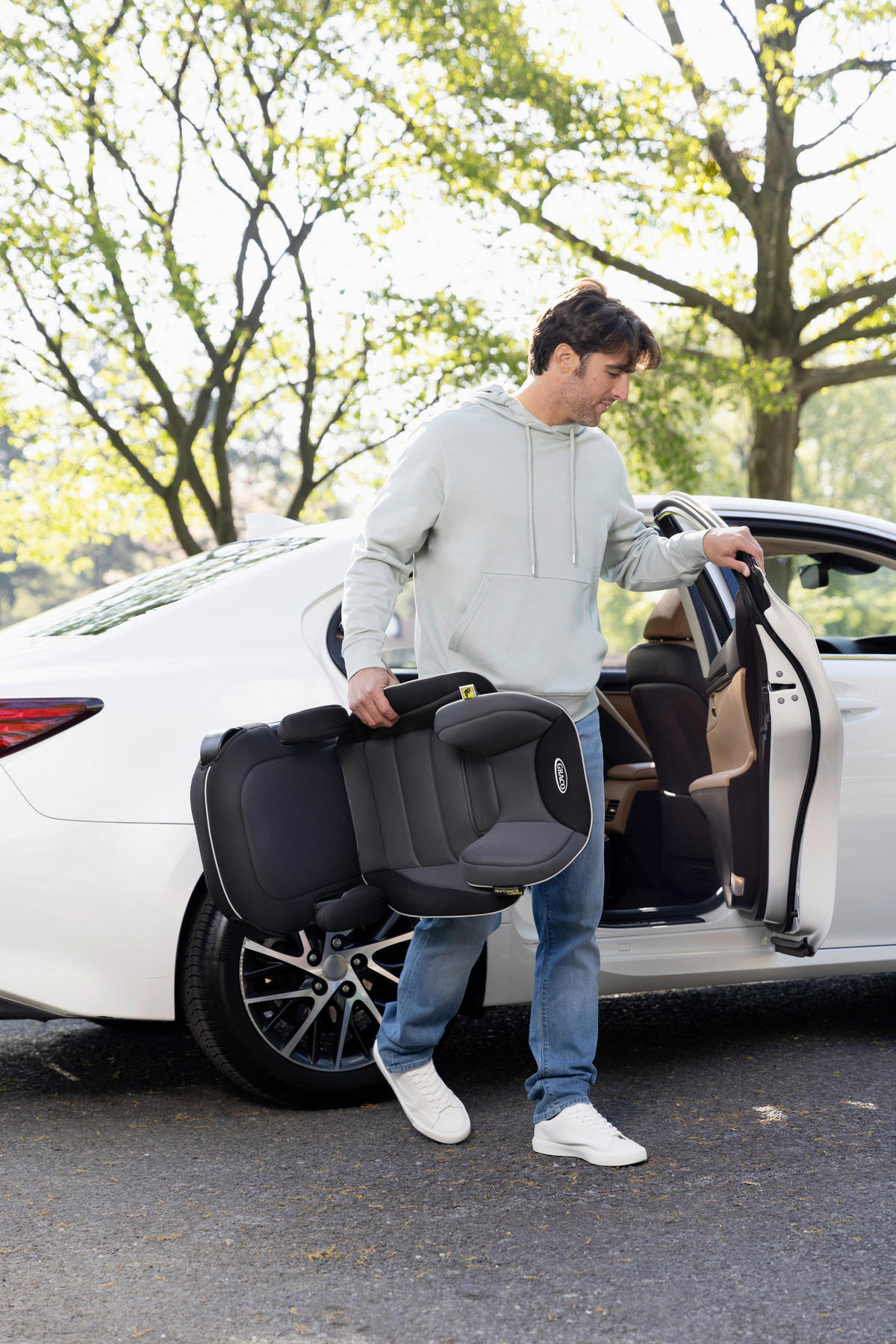 KINDERAUTOSITZ Logico L R129  - Schwarz, Basics, Kunststoff/Textil (39/46,3/64,5-85,5cm) - Graco