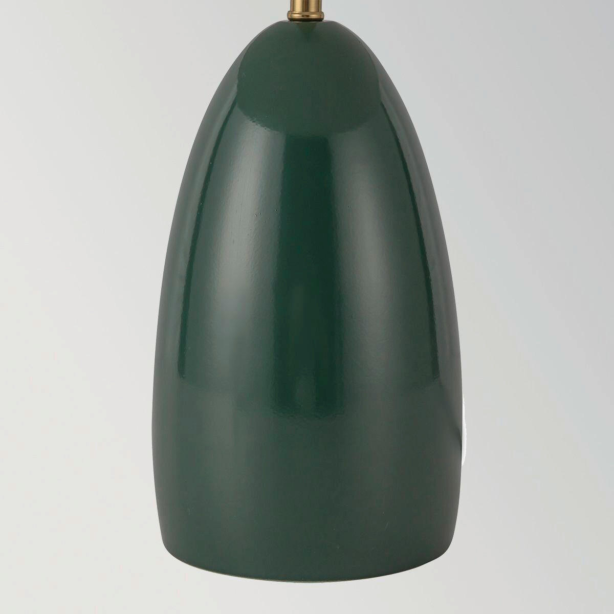 LED-TISCHLEUCHTE Alora Mood 30,5/35,2 cm  - Dunkelgrün, Design, Metall (30,5/35,2cm) - Elstead Lighting